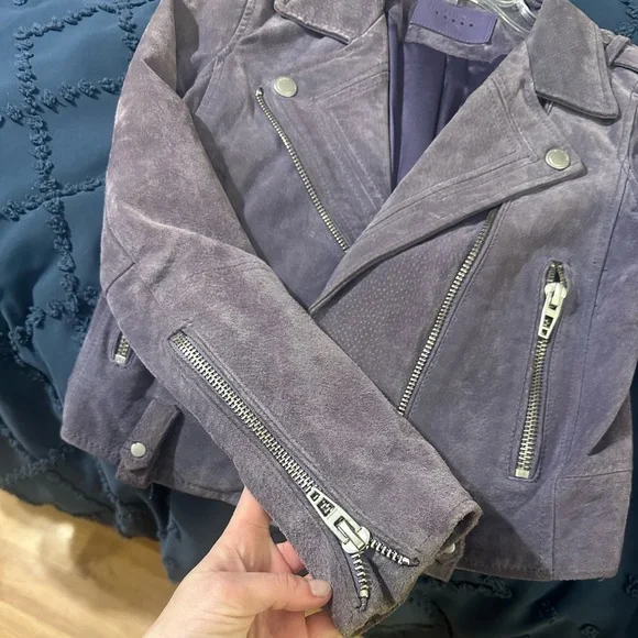 Blank NYC Purple Suede Twilight jacket - Picture 4 of 12